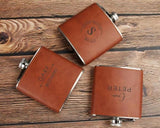 flask for groomsmen - Boston Leathers