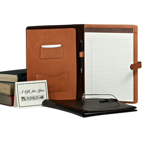 Leather Padfolio - Business Resume Folder - Boston Leathers