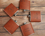 flask for groomsmen - Boston Leathers