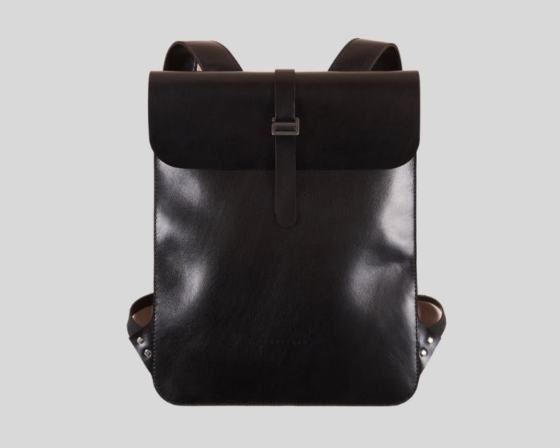 Leather Rolltop Backpack - Boston Leathers