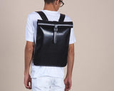 Leather Rolltop Backpack - Boston Leathers