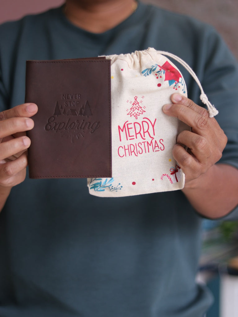 SALE!! Leather Passport Holder with Key chain