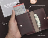 wallet with business card holder - boston Leathers 