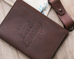 SALE!! Leather Passport Holder with Key chain