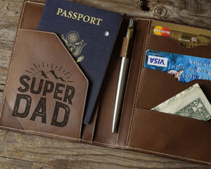 Travel Passport Case Leather