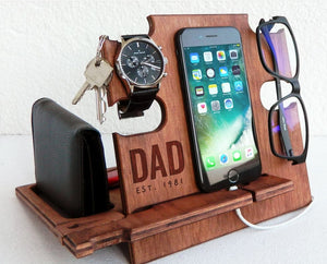 wooden docking station