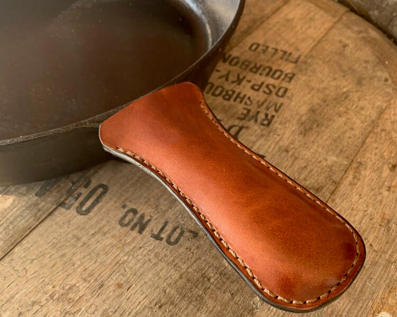 Pot Handle Cover - Leather
