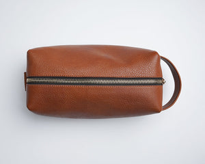 Leather Dopp Kit - Toiletry Kit - Boston Leathers