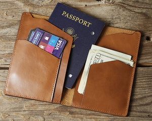 Leather Passport Holder - Boston Leathers