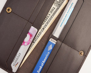 Bifold Leather Wallet For Women - Boston Leathers