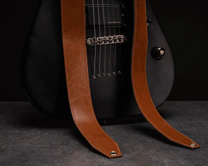 leather guitar strap - Boston Leathers