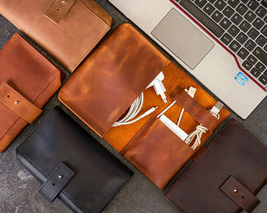 Leather Cable Organizer - Boston Leathers