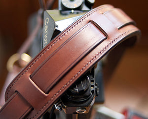 Leather strap camera - Leather camera shoulder strap