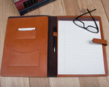 Leather Padfolio - Business Resume Folder - Boston Leathers